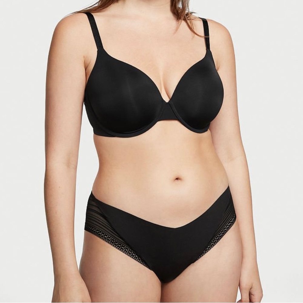 NWT Victoria Secret Panty - Black - Size L